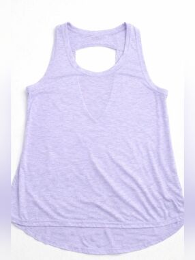 Women’s Zella Nordstrom Purple Cut Out Back Tank Active New Size Small